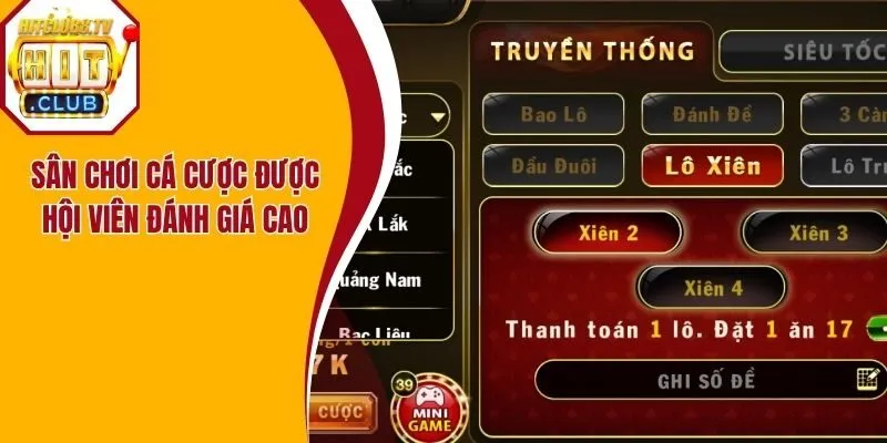 Sân chơi cá cược được hội viên đánh giá cao Sân chơi cá cược được hội viên đánh giá cao